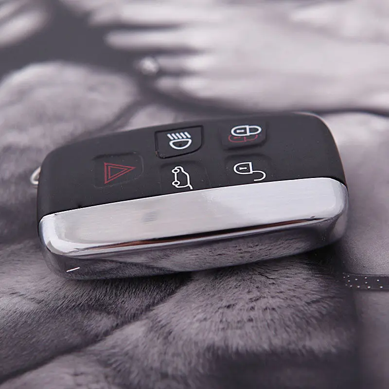 Подмяна на 5 Бутона Smart Remote FOB Keyless Shell Key Blank w Key Blade за Land Rover RANGE Rover EVOQUE Sport, DISCOVERY 40