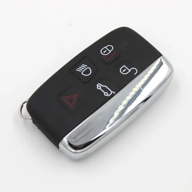 Подмяна на 5 Бутона Smart Remote FOB Keyless Shell Key Blank w Key Blade за Land Rover RANGE Rover EVOQUE Sport, DISCOVERY 41