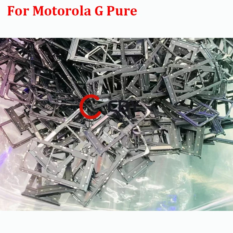 За Motorola Moto G Pure Слот за sim-карти, титуляр на тавата, гнездо за четец на sim-карти, резервни части0