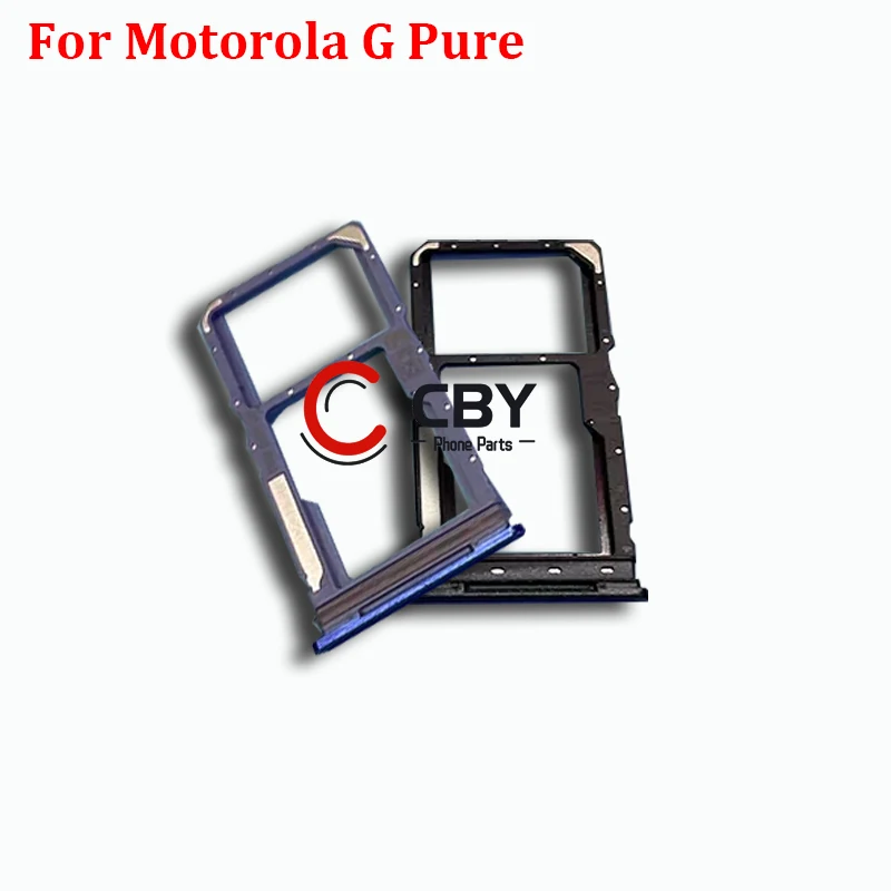За Motorola Moto G Pure Слот за sim-карти, титуляр на тавата, гнездо за четец на sim-карти, резервни части1