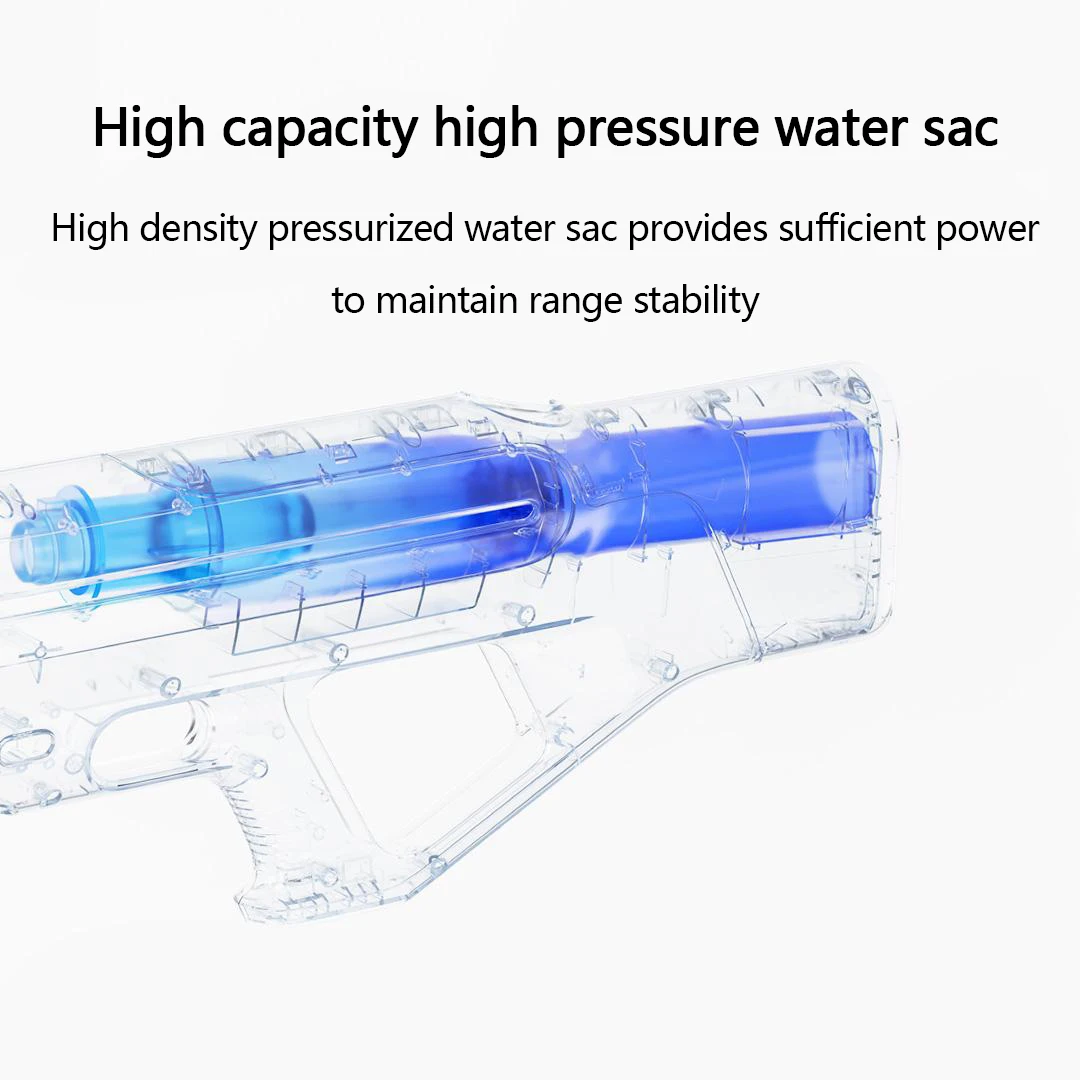 Pulse воден пистолет XIAOMI Mijia Голям капацитет, радиус на действие на 9 м, няколко режима на снимане, безопасен воден пистолет високо налягане за лятна почивка2