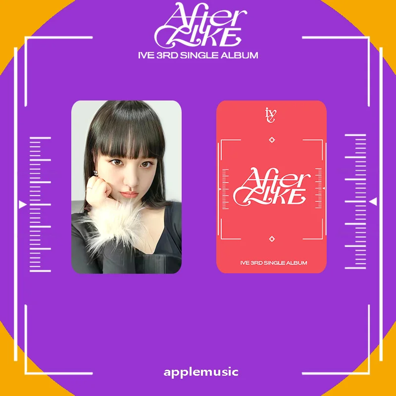 ИВЕ, KPOP After Like AM Специални Фотокарточки Applemusic Двустранни Карти LOMO Колекция фенове WonYoung LIZ YuJin Gaeul 6/бр.1