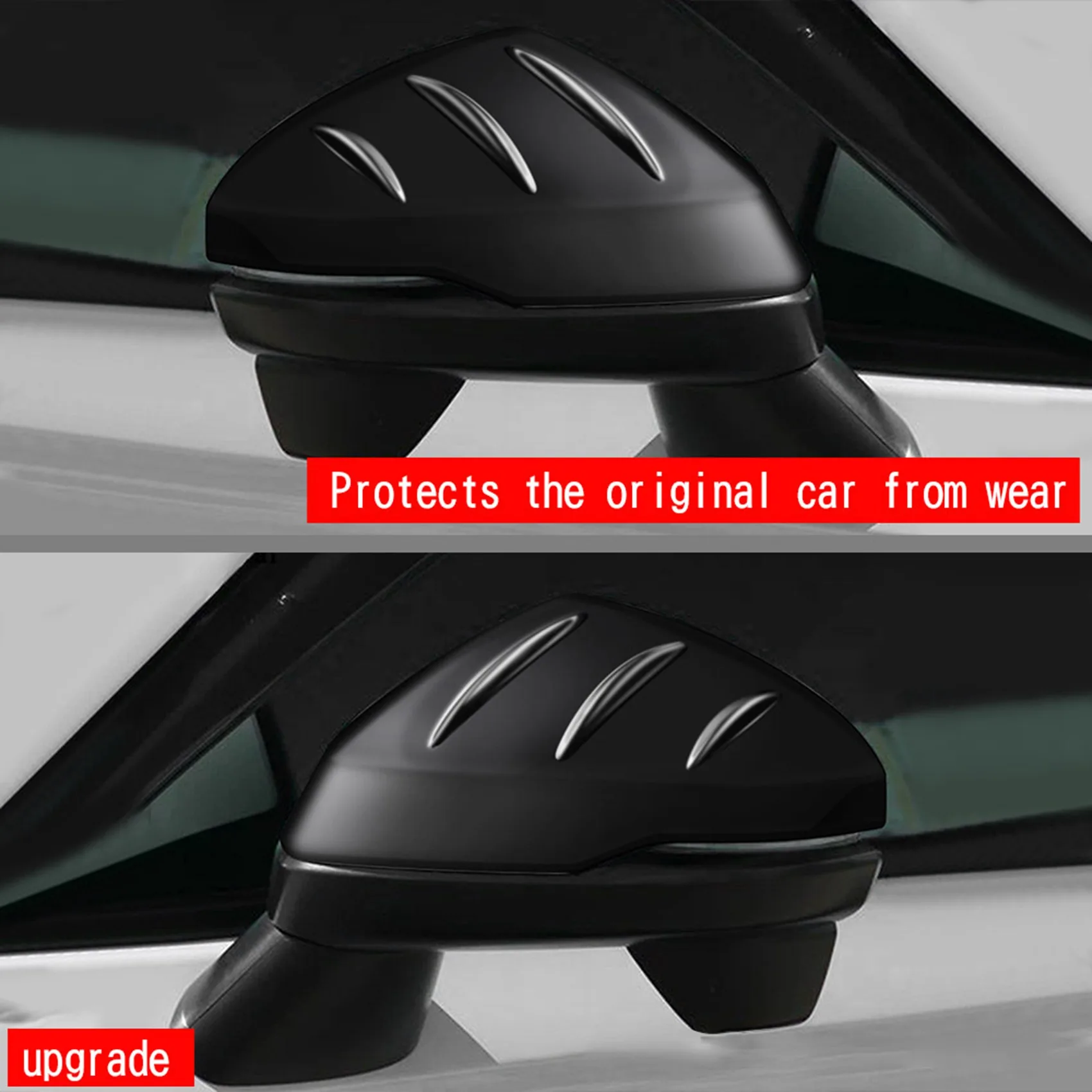 Черни автомобилни капаци огледала за обратно виждане, тампон върху страничното огледало врати за -V Vezel 2021 20225
