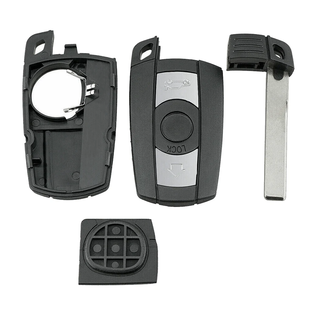 Калъф за дистанционно ключ Smart Key Shell Blade Fob калъф за ключове 2006-2011 BMW 1 3 5 6 серия E90 E91 E92 E602