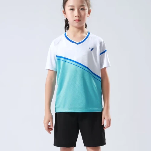 Детска тениска за тенис на маса, пинг-понг, бадминтон, спортни облекла, Бързосъхнеща кърпа високо Качество3