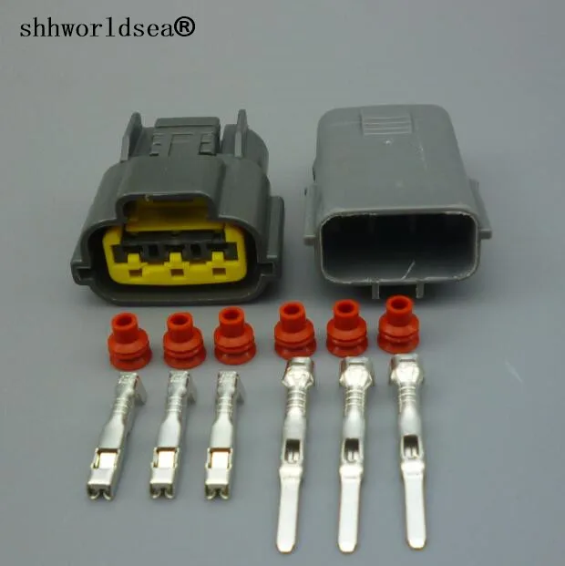 Shhworldsea 3Pin TPS щекер сензор за автомобил Автоматично Водоустойчив Конектор Кабел За Nissan, Mazda RX8 Включете бобина 6098-0141 6195-00120
