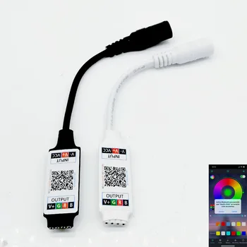1 бр. мини-контролер смартфон, който е съвместим с DC5-24V, съвместим с Bluetooth, за 3528 smd 5050 штекеров с 4-пинов конектор, led лента