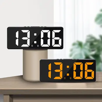2023 НОВ led дигитален будилник с температура и по-големи цифри на Електронния часовник с аларма за спалня Офис електронни часовници