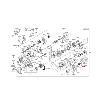 47354-H1000 Сензор за Скорост на Автомобилни Трансмисии в Събирането на Hyundai Kia Terracan Sorento 2001-2006 Сензор на Скоростта на двигателя Garbox