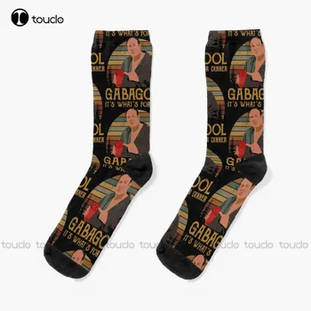 Gabagool Gabagool Мафията Чорапи Тони Soprano Мъжки Черни Чорапи Унисекс За Възрастни, Юноши, Младежки Чорапи, Подарък за Поръчка на Цифров Печат на 360 °