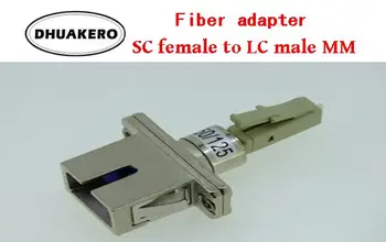 безплатна доставка AB42C SC жена-LC мъжки 3шт мм, като 50 / 125μm режим на оптичен съединител от фланцов адаптер съединител