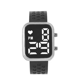 Бутон мода електронни часовници за управление на голям шрифт мъжки led екран ръчен часовник прост стил ръчен часовник електронни стоки