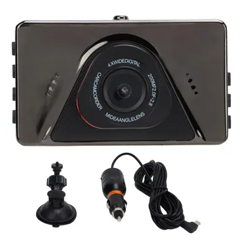 Видеорекордер за шофиране, 120-градусная широка камера с висока разделителна способност, чувствителен 3 инчов G-сензор за кола