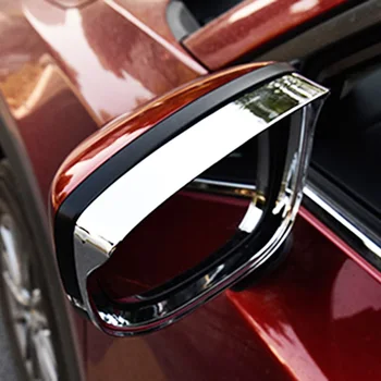 За Mazda Cx-5 Cx5 KF 2017-2019 2020 2021 Хромирани Вратата на Огледалото за Обратно виждане Защита От Дъжд И Сняг Козирка Козирка Тампон Формоване Гарнитура