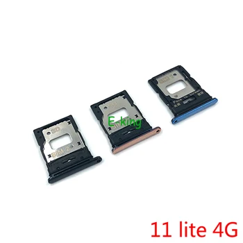 За Xiaomi Mi 11 Lite 4G 5G Слот за sim-карти, титуляр на тавата, гнездо за четец на sim карти