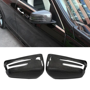 Капакът на Корпуса на Огледалото за обратно виждане, изработени От Въглеродни Влакна,-Покриване на Страничните Огледала За Mercedes Benz W218 W221 W246 W117 W204 A45 S C 63 AMG