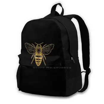 Мъжки медоносная пчела-кралицата Пчела - Женски подарък, чанта-раница за пчелния на матката за мъже, жени, момичета, юноши, черна кралицата Пчела, Медоносная пчела
