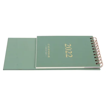 Настолен планер на 2022 година, джобен календар, седмичен календар, настолен зелен декор, мини дневник, малък