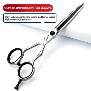 Ножица за изтъняване на коса A-Ножица от стомана 440c Професионален фризьор, фризьорски ножици, бръснарски Ножици