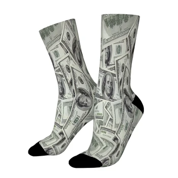 Пари Биткоин виртуална валута Директни чорапи мъжки и женски пролетта чорапи от полиестер с принтом