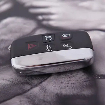 Подмяна на 5 Бутона Smart Remote FOB Keyless Shell Key Blank w Key Blade за Land Rover RANGE Rover EVOQUE Sport, DISCOVERY 4