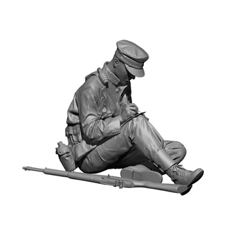 Фигурка от смола 1/35 древен човек войн сидячая модел в разглобено формата на Неокрашенный комплект за монтаж на фигури