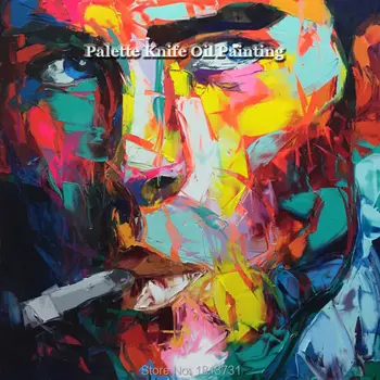 Франсоаз Нилли върху платно palette knife живопис с маслени бои за лице стенни художествени картини за хола начало декор caudros decoracion77